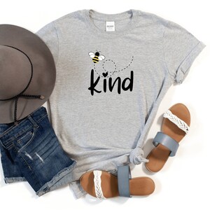 Bee Kind Shirt Women&#39;s Inspirational Shirt Gift for her Gift for Mom Shirt Faith Shirt Boho Shirt