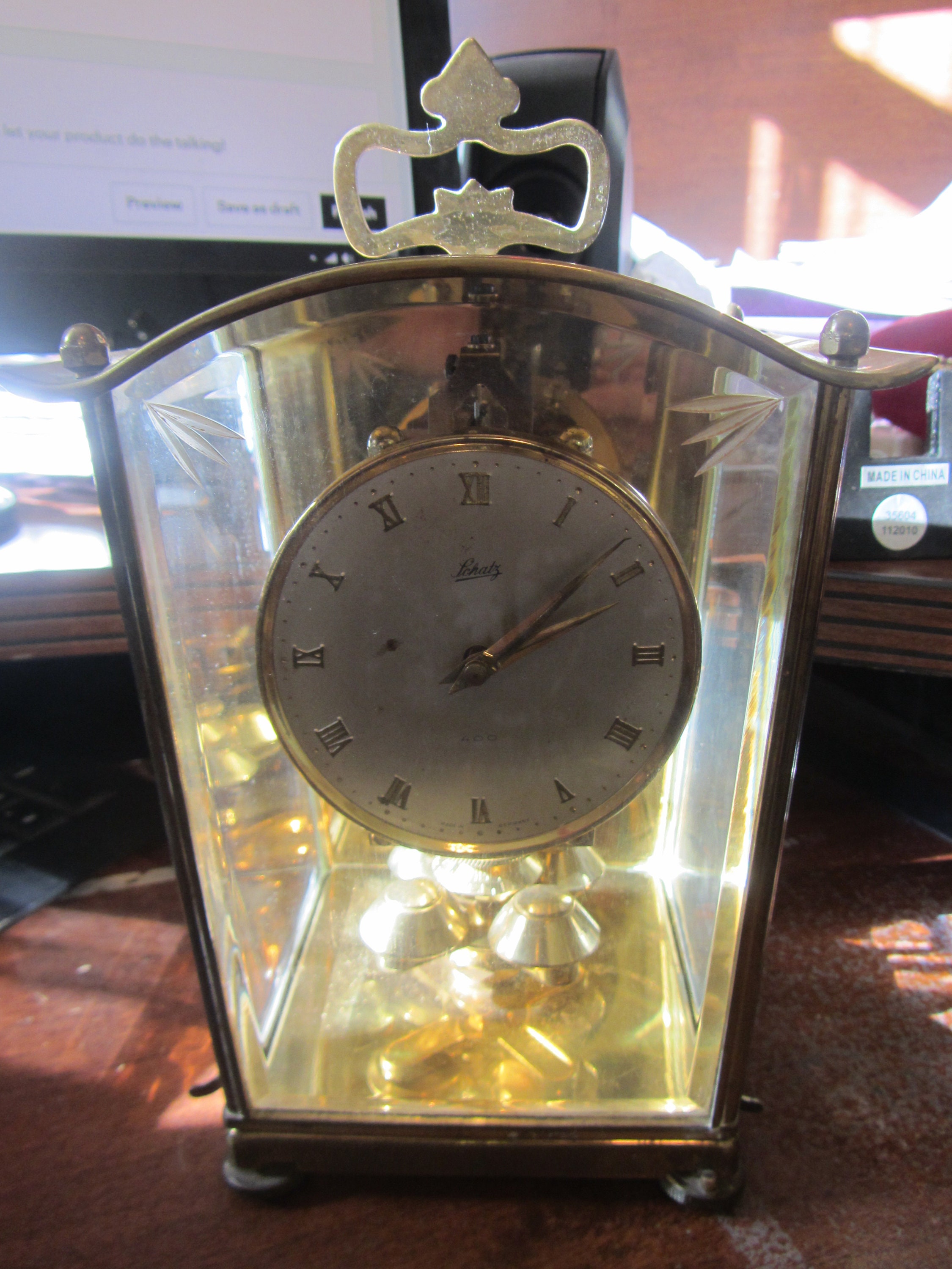 1955 Schatz 400 day Carriage Clock Made In Germany Etsy