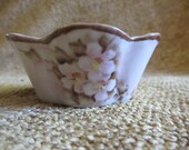 Signed Hand Painted 1950 39 s Dish with under plate (check photos)