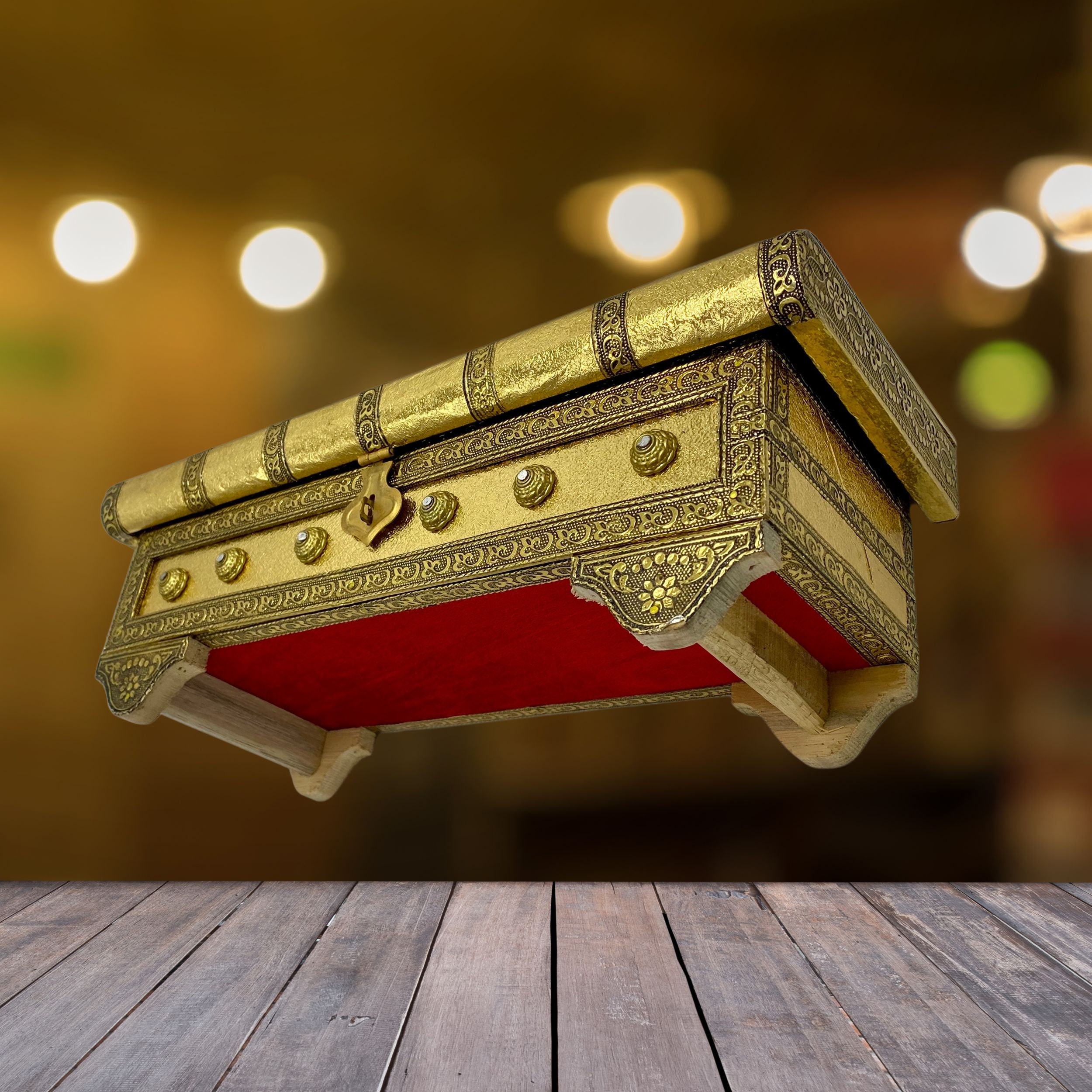 Handmade Vintage Treasure Chest: Velvet Lined Jewelry Box - Etsy