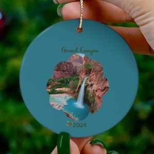Grand Canyon Christmas Ornament, 2024 Arizona Travel Ornament, Southwest Ornament, Arizona Desert Gift, Keepsake Ornament, Stocking Stuffer