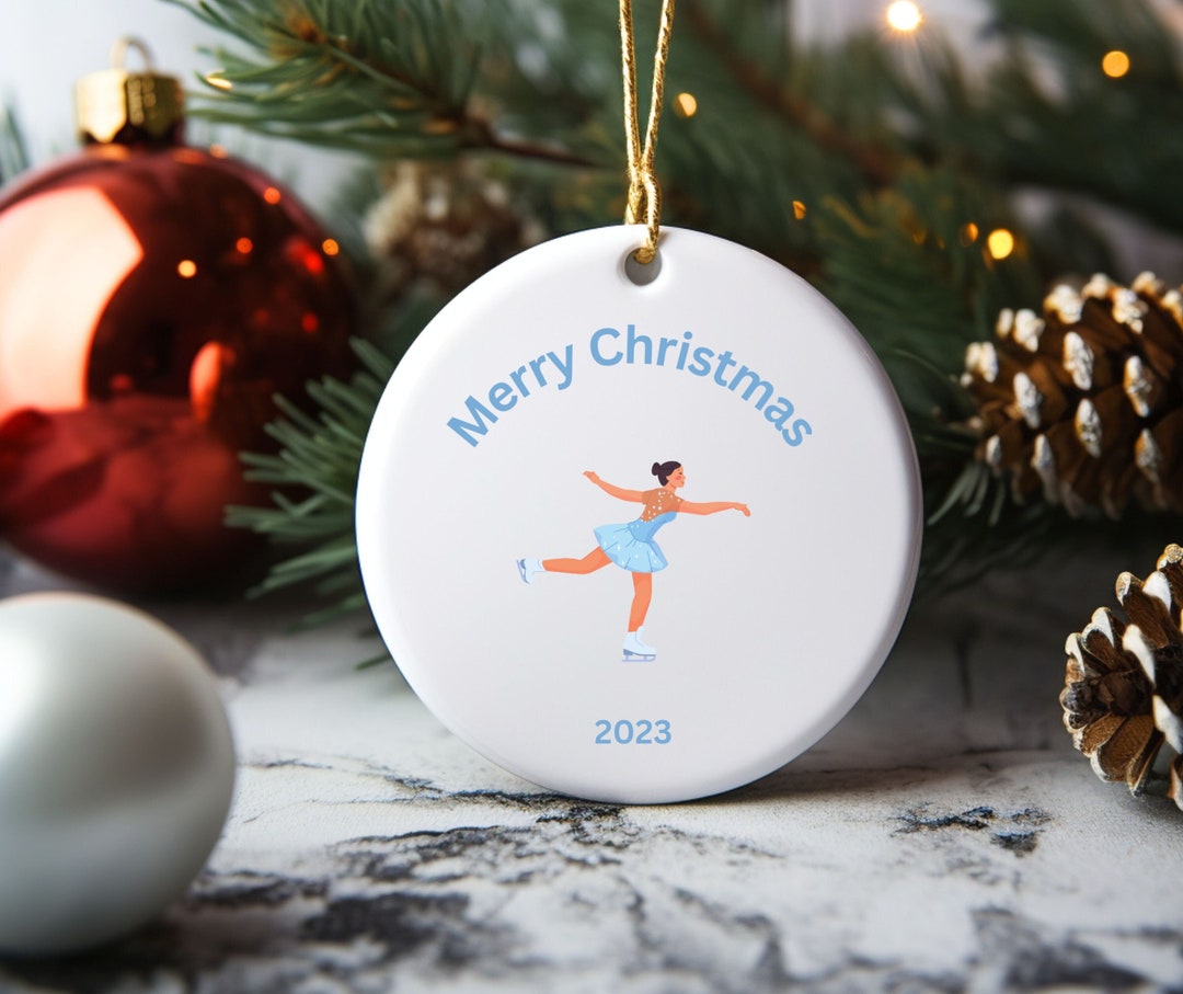 Figure Skater Ornament Ornament for Ice Skater Christmas Etsy