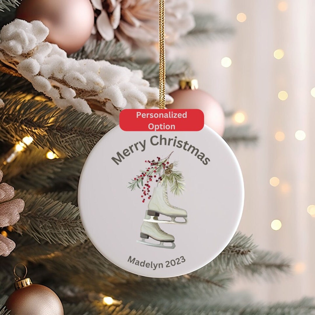 Ice Skater Ornament, Ornament for Figure Skater, Christmas Ornament for