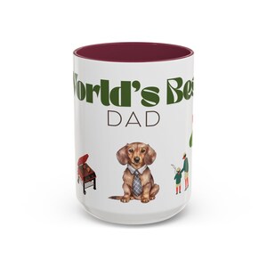 Father's Day Present World's Best Dad Coffee Mug, 11oz and 15oz, Gift