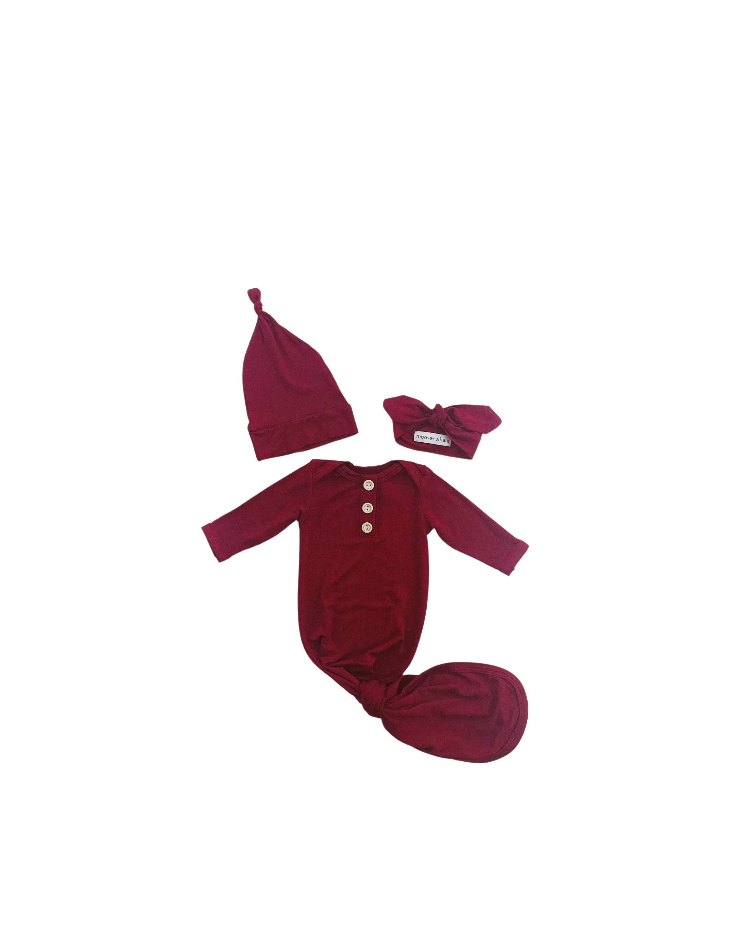 Burgundy Newborn Gown - Etsy Burgundy Newborn Gown - Etsy