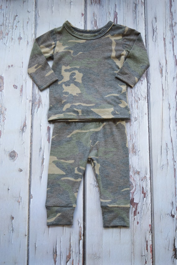 baby camo pajamas