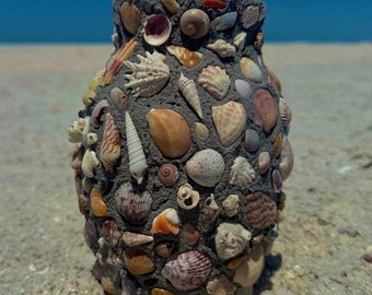 Shell Mosaic Vase