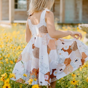 fish&kids パッチワークワンピース【2-3y】 fish&kids PATCHWORK DRESS 2-3y