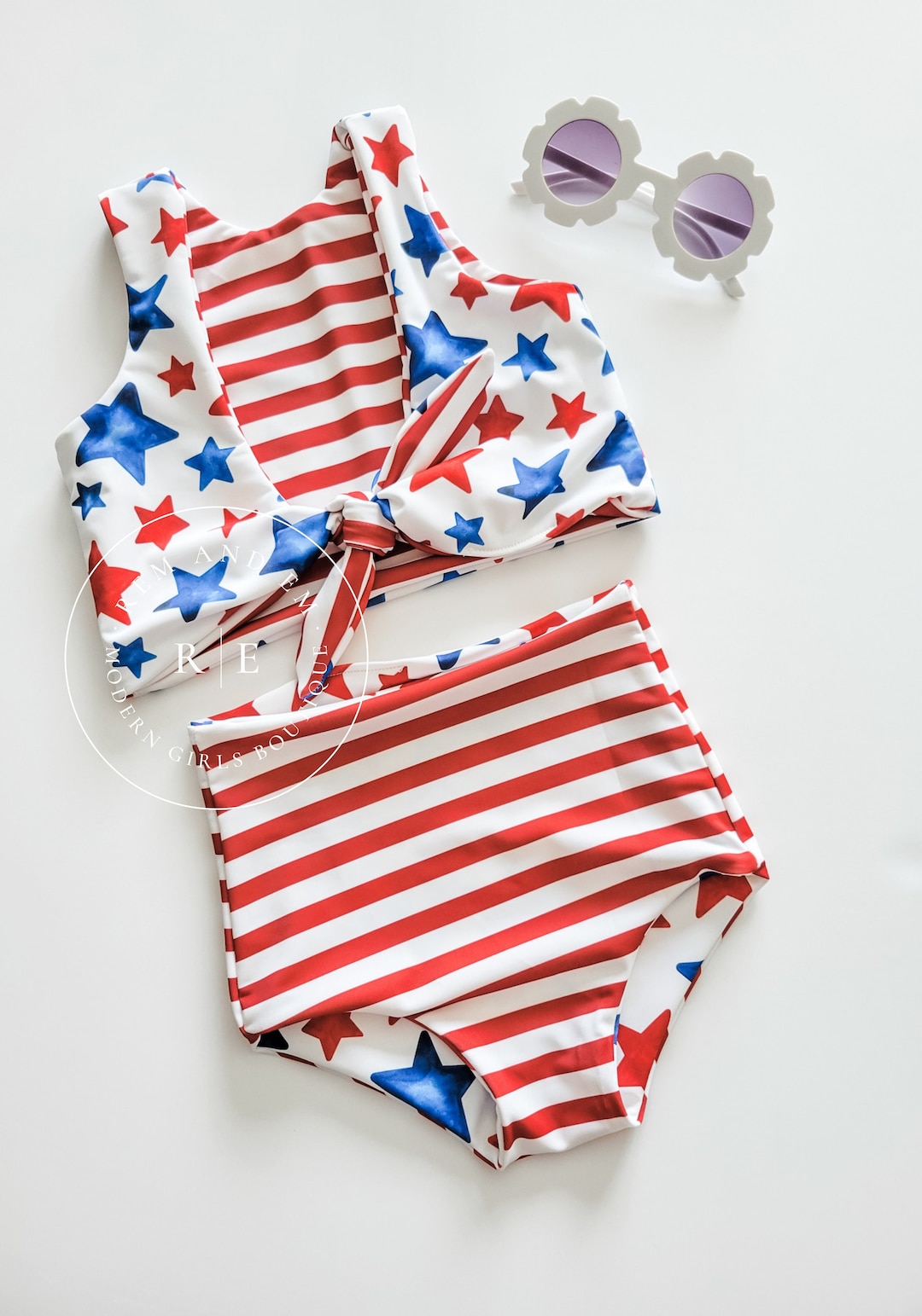 High Waisted Fourth Of July Bathing Suit Bikini Women High Waist