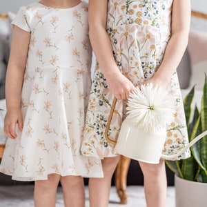 Babysprouts Sleeveless Twirl Dress - Sketched Daisy main image 0