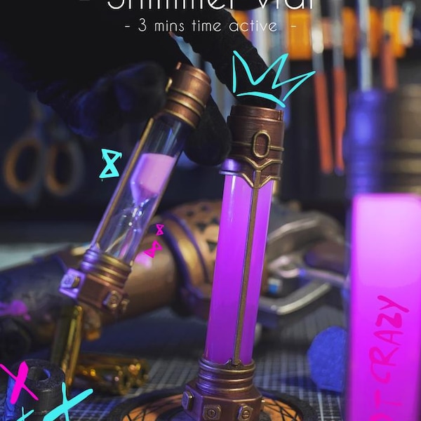 Shimmer Vial time active from zaun stuff - League of legends : Arcane (LOL) | A handmade product