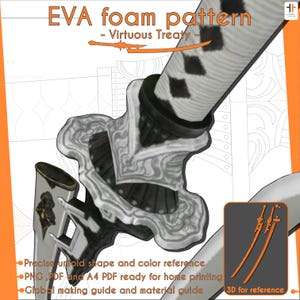 2B Virtuous treaty odachi katana - Nier automata | Cosplay pattern & template