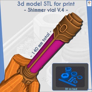 Arcane Shimmer Vial STL: League of Legends Cosplay Prop (Digital Download 140mm/5.5in)