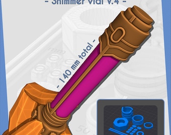 Arcane Shimmer Vial STL: League of Legends Cosplay Prop (Digital Download 140mm/5.5in)