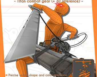 Equipamento de combate Titan | Molde em PDF para cosplay Inspire