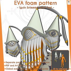 Sombrero de bruja con ala de Iguin - Patrón PDF de Witch Hat Atelier / Inspire Cosplay
