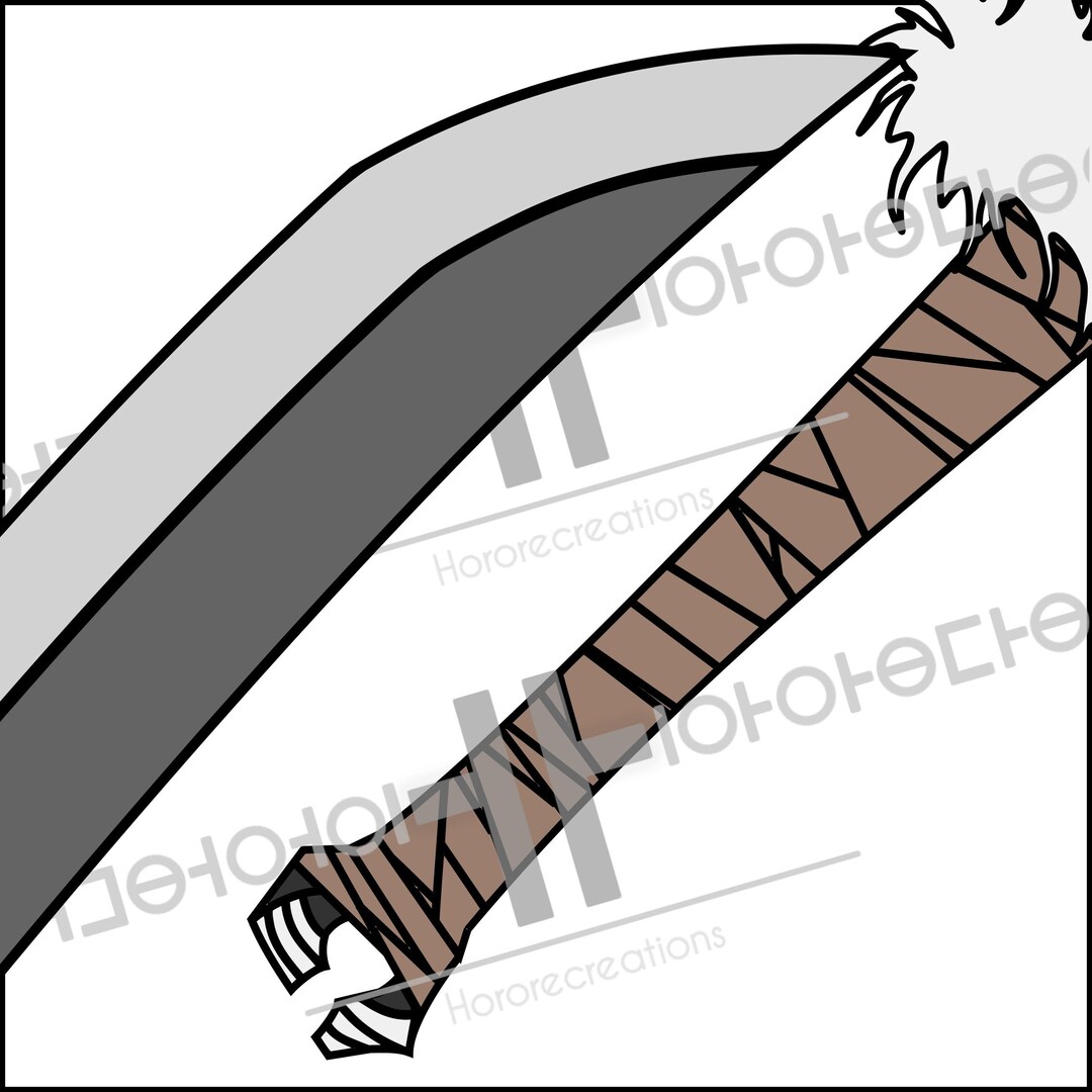Cosplay Pattern&amp;template Anime Curse Split Soul Katana - Etsy