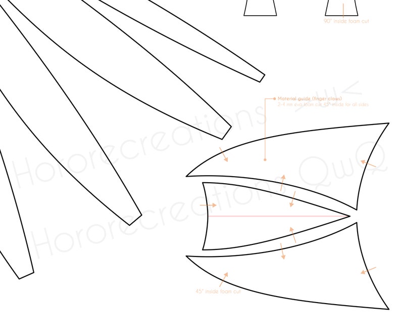 Alastor microphone staff, finger claws and tiny horns Hazbin hotel Cosplay pattern&template image 5