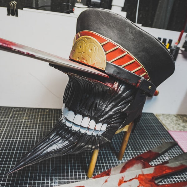 Cosplay pattern&template - Katana man helmet and swords