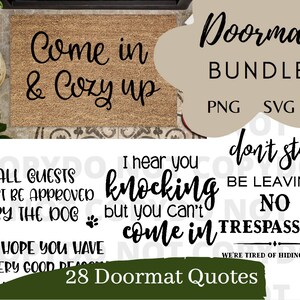 Doormat Bundle 28 Designs Svg Png, Doormat Svg, Doormat Quotes Svg, Doormat Cutting Files