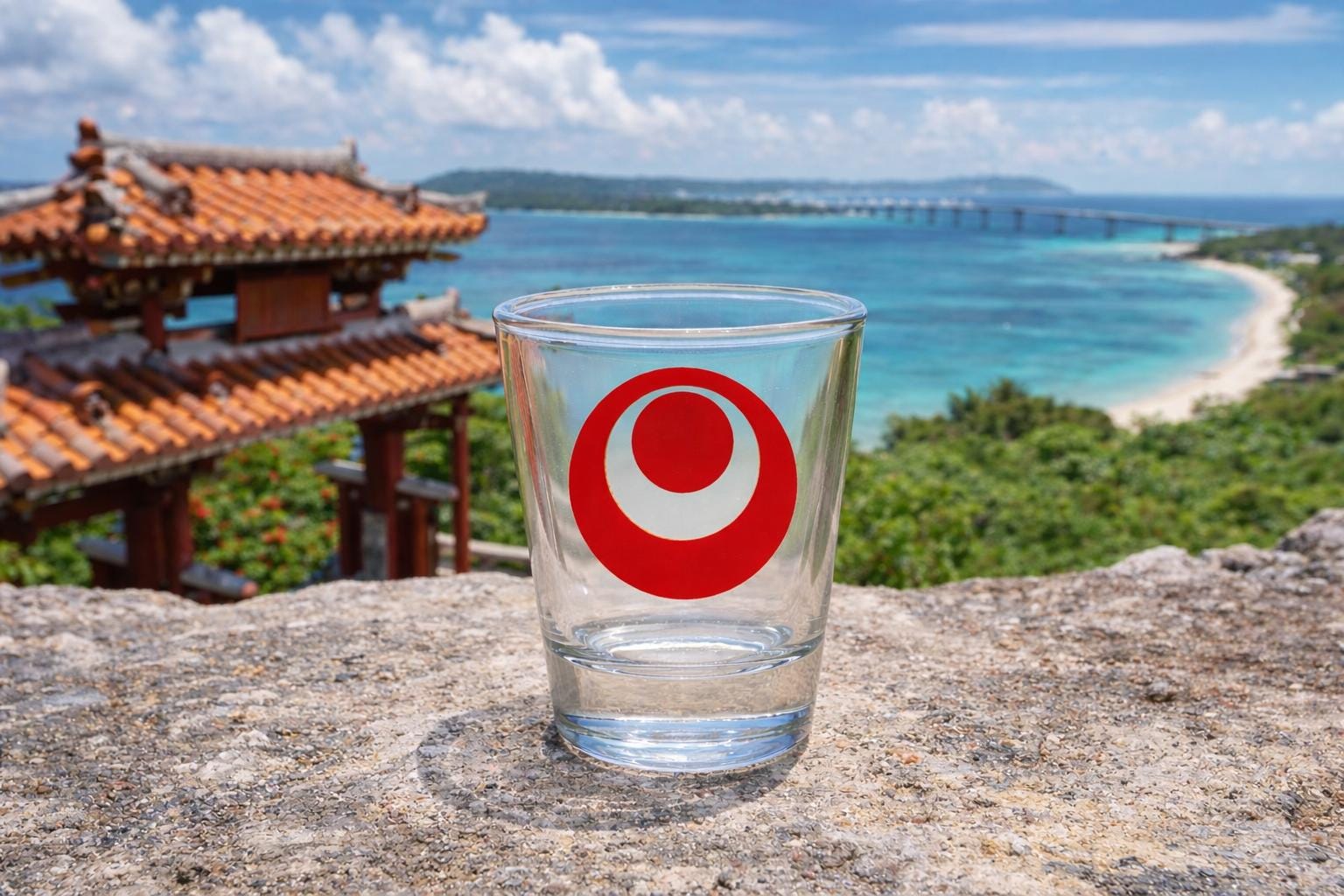 Okinawa Shot Glass – Japanese Island Souvenir Glass – Ryukyu Gift