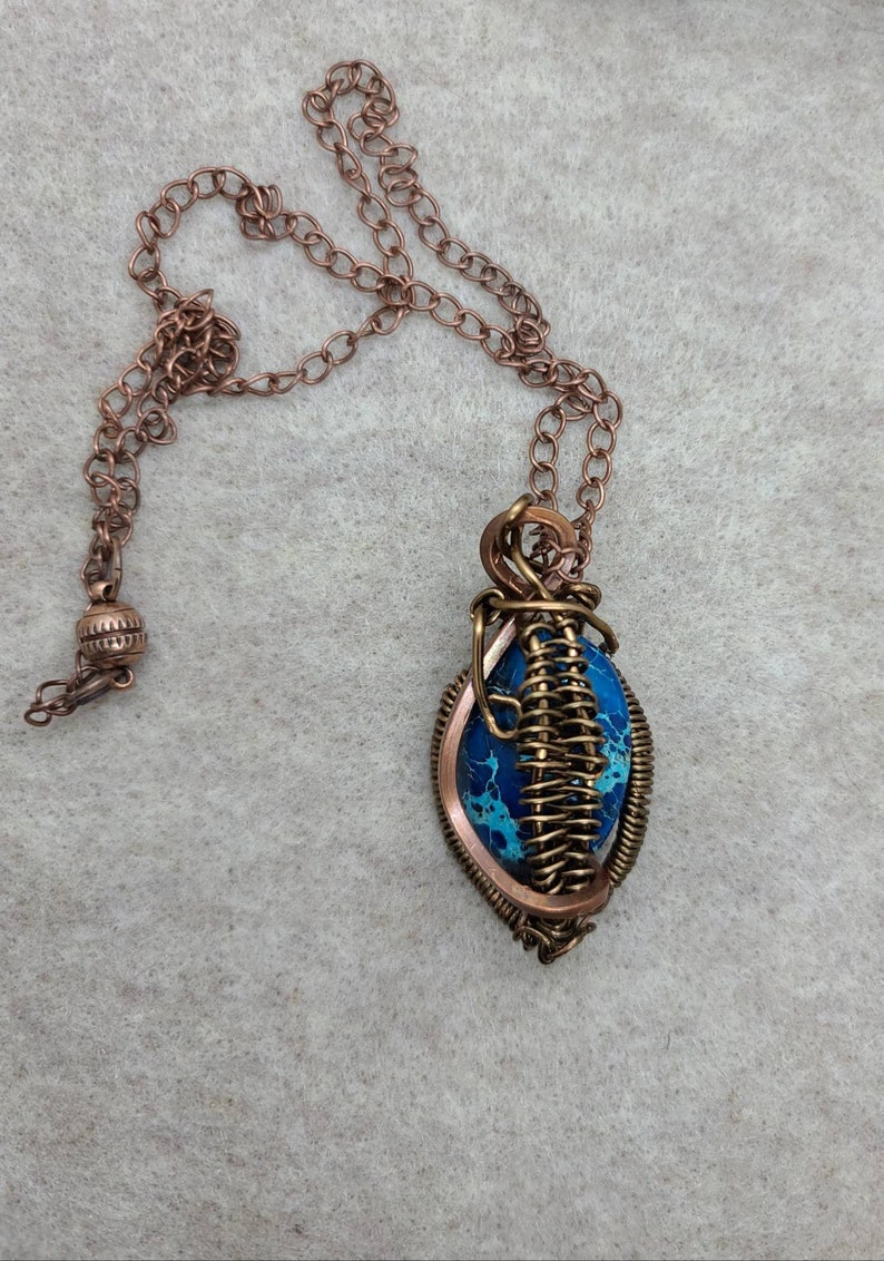 Mosaic Turquoise Gemstone Necklace