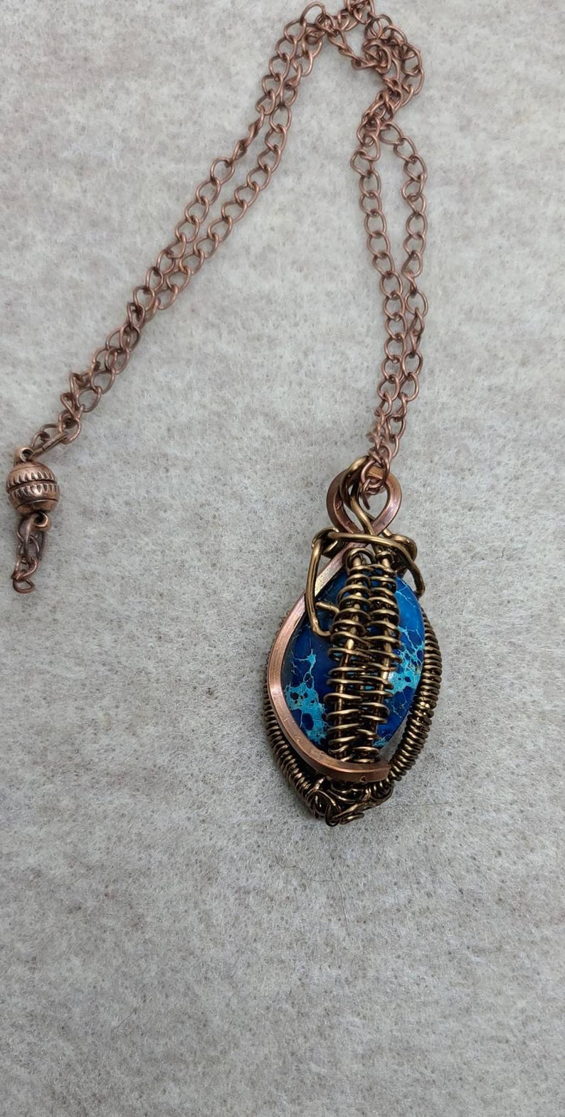 Mosaic Turquoise Gemstone Necklace