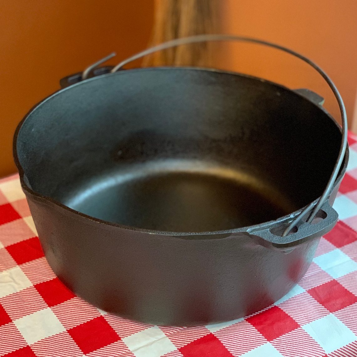 BSR Cast Iron Dutch Oven with Lid No. 10 12 5/8 Restored Etsy