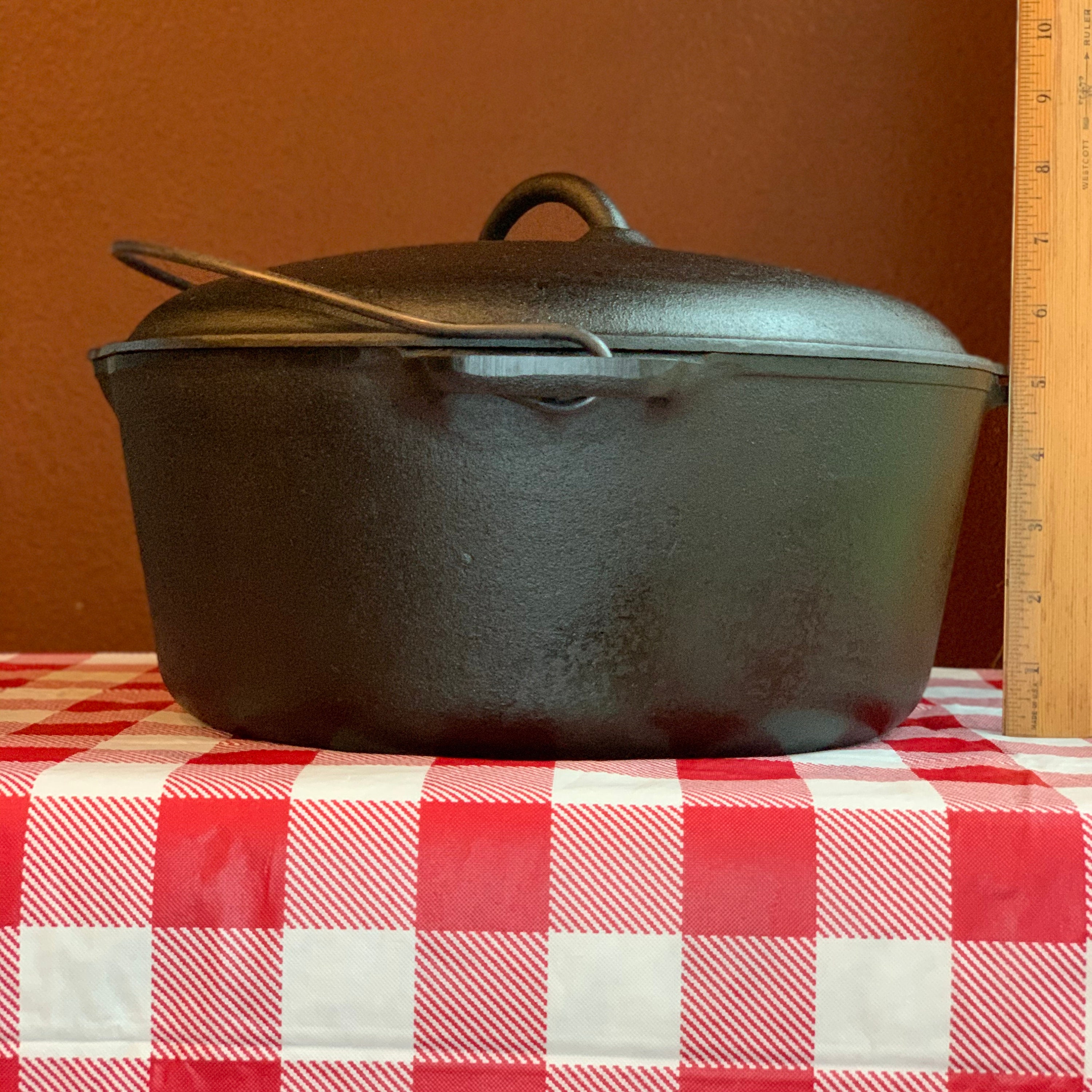 BSR Cast Iron Dutch Oven with Lid No. 10 12 5/8 Restored Etsy