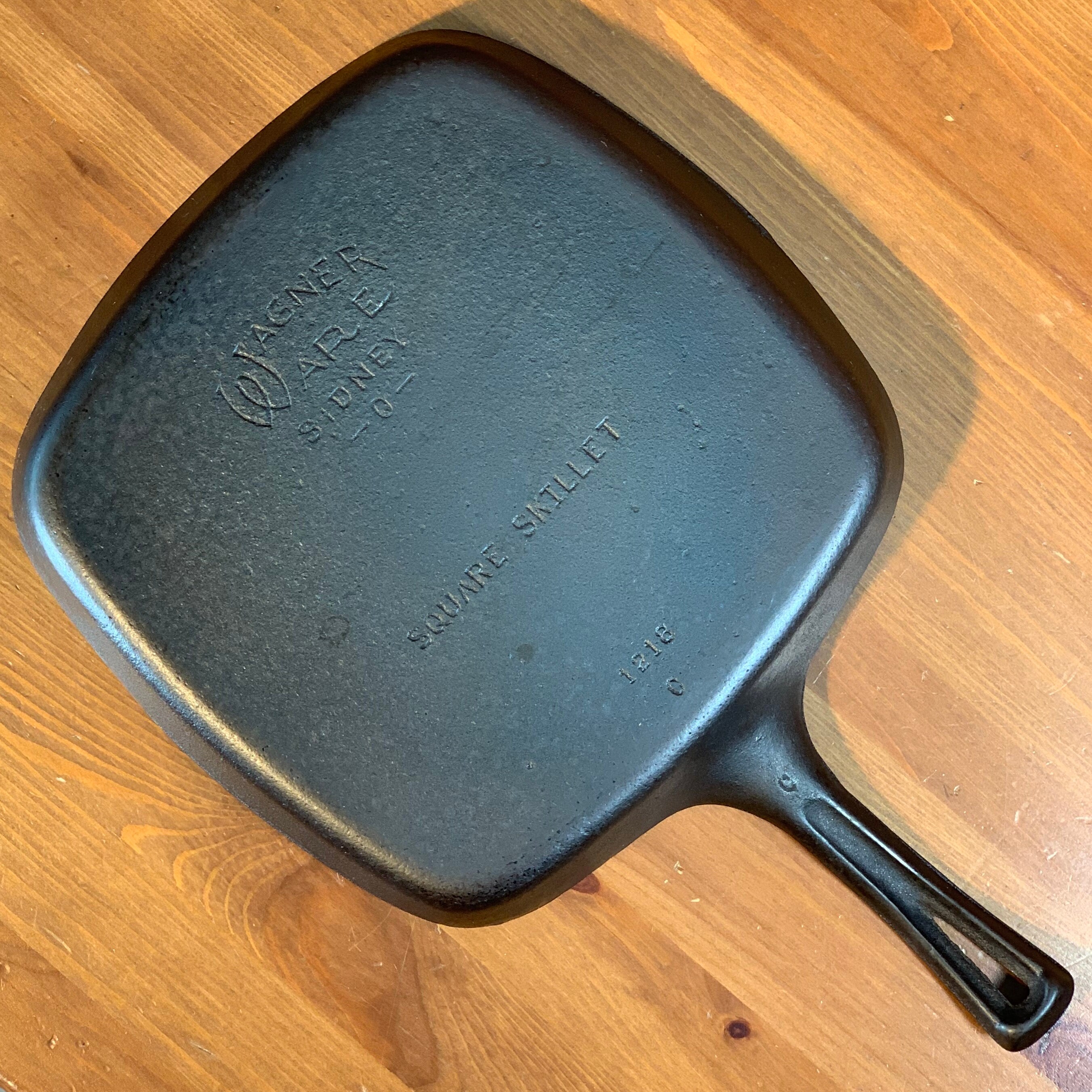 Wagner Ware Sidney O Cast Iron Square Skillet 9 1/2 P/N Etsy