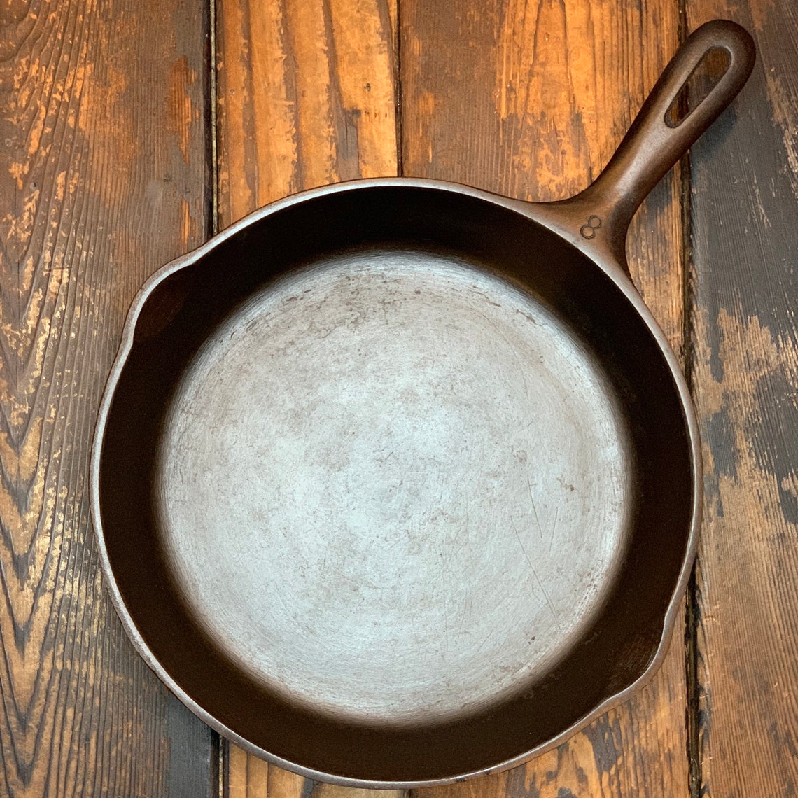 Unmarked Wagner Ware 10 1/2 Inch Cast Iron Skillet No. 8 Etsy