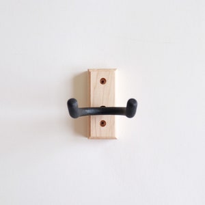 Solid Maple Guitar Wall Mount | Minimalist Wood Hanger for Acoustic, Electric & Bass