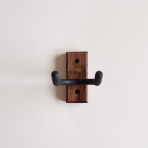 Handcrafted Walnut Guitar Wall Mount – Real Solid Wood | Acoustic, Electric & Bass Display | Custom Wood Options Available