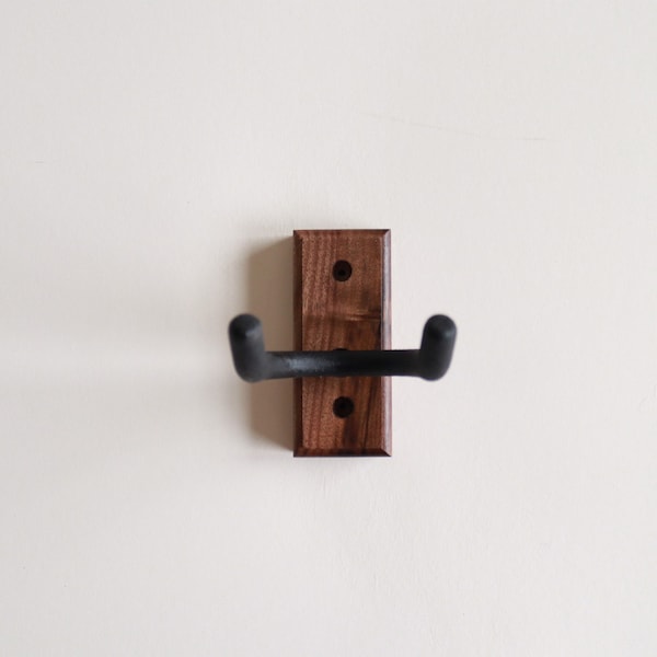 Walnut Guitar Wall Mounts (Authentic Wood)(See shop for smaller Instruments(Hardware Included) - Real Wood Varieties