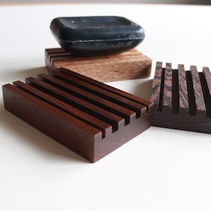 Exotic Wood Soap Dish - Real Wood Varieties