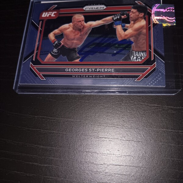 George St-Pierre Autographed card with coa