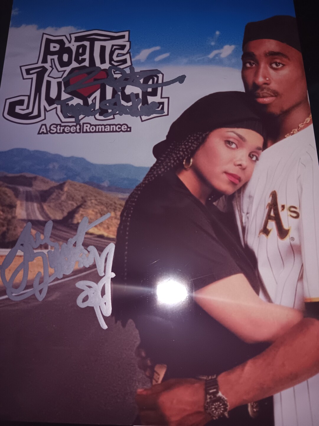 Photo Autographiée Originale 2Pac & Janet Jackson - Signée - Format 10x15 Cm - Occasion