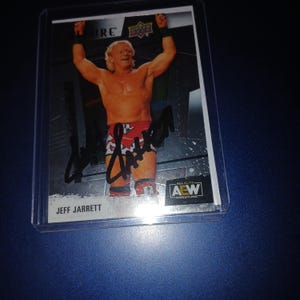 Jeff Jarrett autographed card with COA