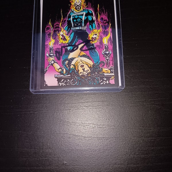 Nicolas Cage autographed Ghost Rider card with coa
