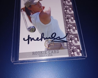 Michelle Wie autographed  rookie card with coa