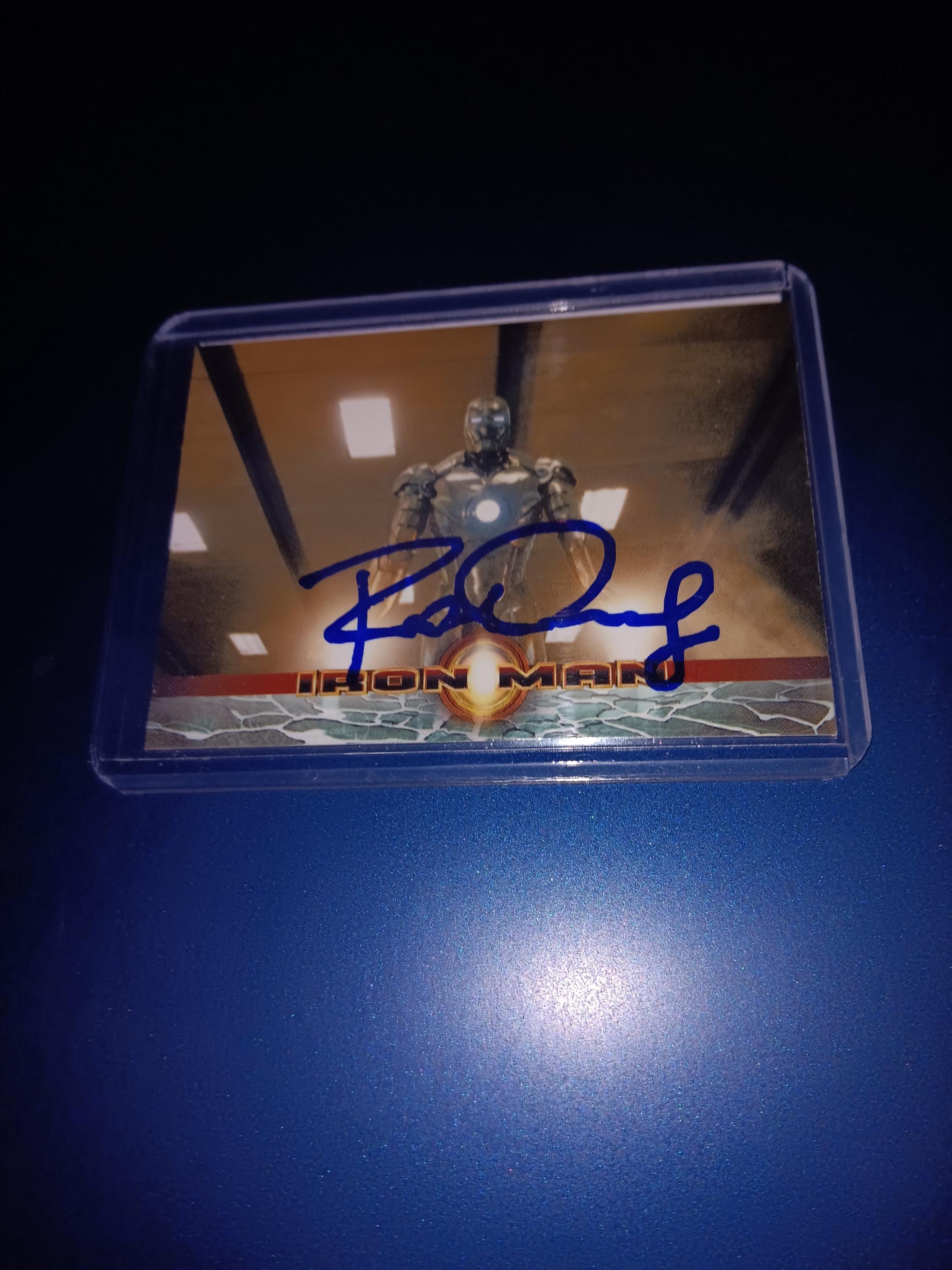 Robert Downey Jr Autographed Card With Coa - Etsy