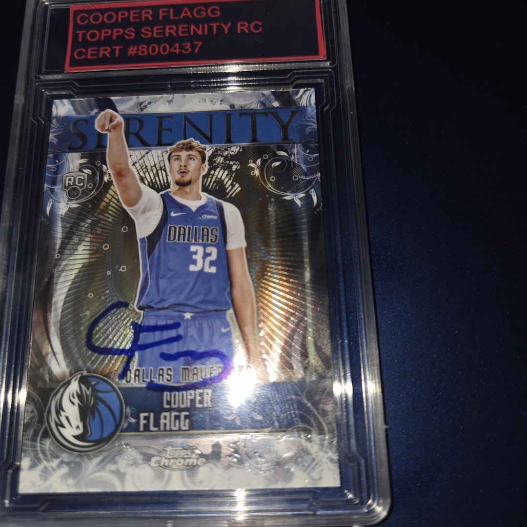 Cooper Flagg Autograph Rookie Card With Cert - Etsy