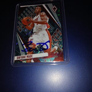 Dwayne Wade signierte Karte mit Echtheitszertifikat
