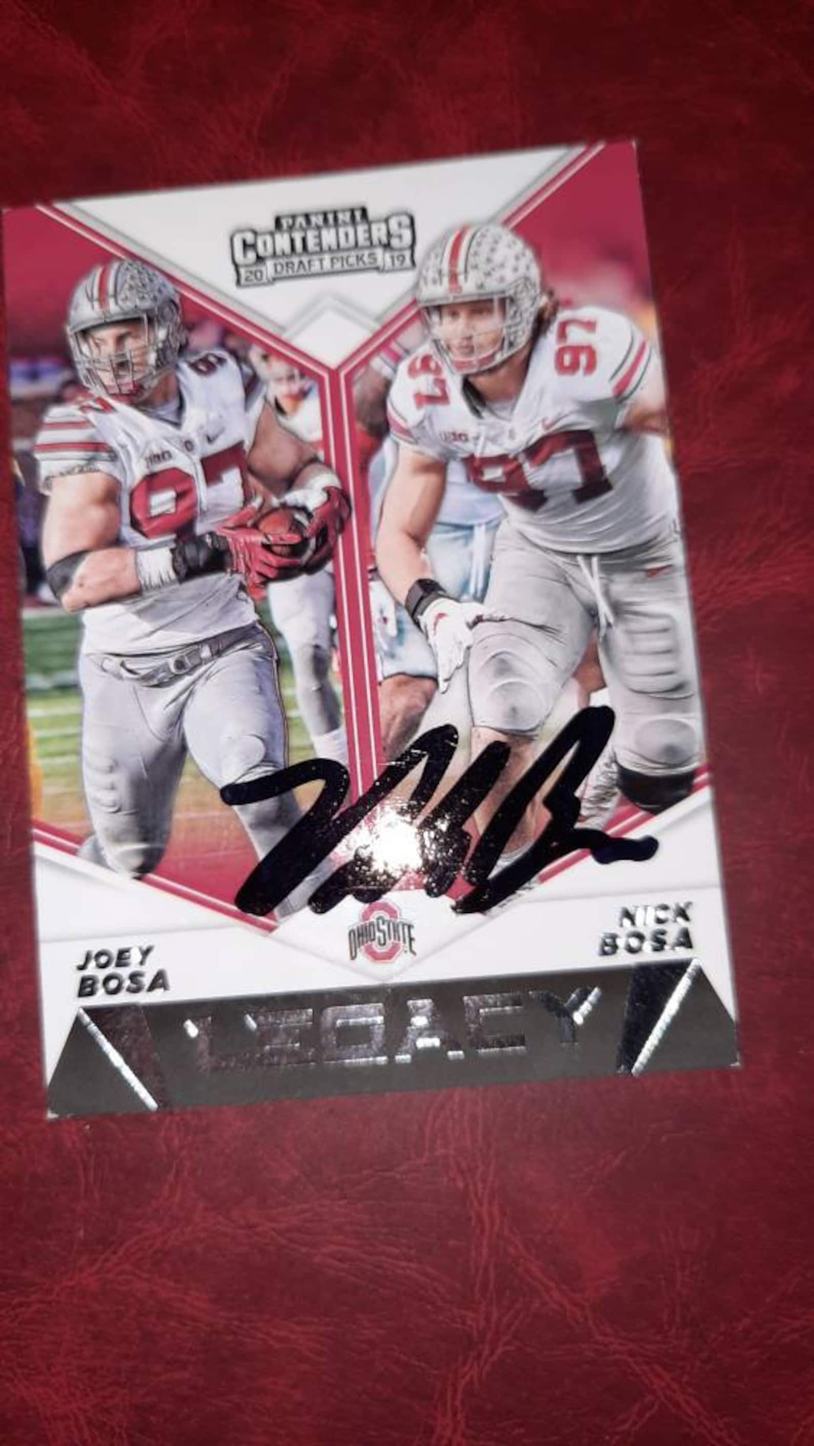 Nick Bosa autographed card | Etsy