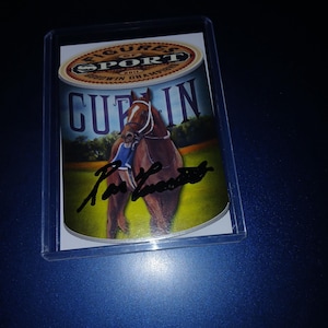 Ron Turcotte autographed Secretariat card with cert