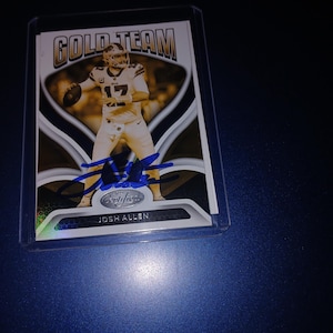 Josh Allen autographed card with cert