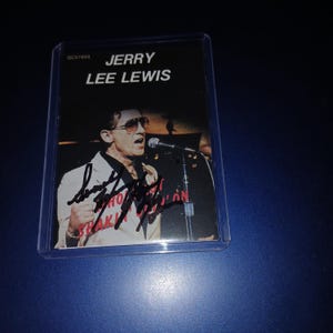 Jerry LeeLewis Autogramm mit Portemonnaie