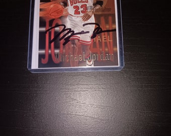 Michael Jordan autographed card with coa
