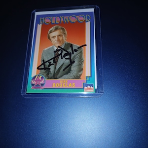 Carte dédicacée par Kirk Douglas avec COA image 1
