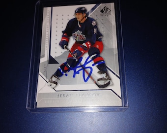 Sergie Fedorov Autographed  card with COA